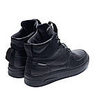 Чоловічі зимові черевики Black Leather, фото 4