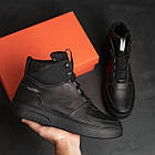 Чоловічі зимові черевики Black Leather, фото 8