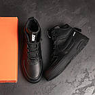 Чоловічі зимові черевики Black Leather, фото 9