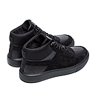 Чоловічі зимові черевики  Black Leather, фото 4