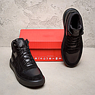 Чоловічі зимові черевики  Black Leather, фото 5