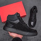 Чоловічі зимові черевики  Black Leather, фото 8