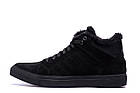 Чоловічі зимові шкіряні черевики Black, фото 3