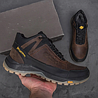 Чоловічі зимові шкіряні черевики Е-series Active Drive Brown, фото 5