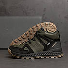 Чоловічі зимові шкіряні кросівки Е-series Clasic Olive, фото 8