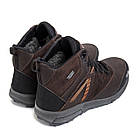 Чоловічі зимові шкіряні черевики Brown, фото 4