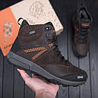 Чоловічі зимові шкіряні черевики Brown, фото 8