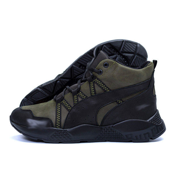 Чоловічі зимові черевики  Runner Olive, фото 1