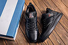 Чоловічі зимові шкіряні черевики Black, фото 9
