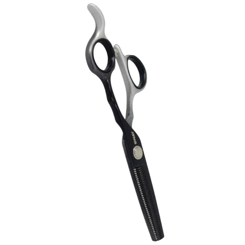 Філірувальні ножиці Sway Art Black and Silver 5,5 (110 32255 5,50"), фото 1