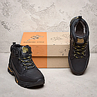 Чоловічі зимові шкіряні черевики Black, фото 6