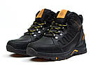 Чоловічі зимові шкіряні черевики NS black, фото 2