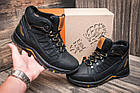 Чоловічі зимові шкіряні черевики NS black, фото 7