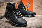 Чоловічі зимові шкіряні черевики NS black, фото 9