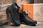 Чоловічі зимові шкіряні черевики NS black, фото 10