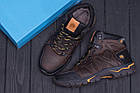 Чоловічі зимові шкіряні черевики Chocolate, фото 9