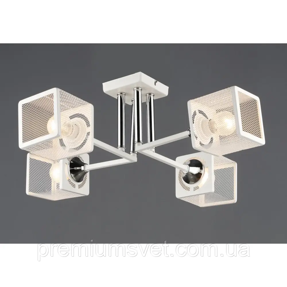 Люстра стельова 6637/4 ВN WT+CR, фото 1