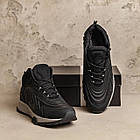 Чоловічі зимові шкіряні черевики Originals Black, фото 5