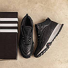 Чоловічі зимові шкіряні черевики Originals Black, фото 6