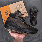 Чоловічі зимові шкіряні черевики  Chocolate, фото 9