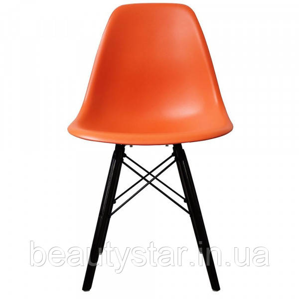 Пластиковий стілець Тауер Вуд помаранчевий для кафе офісу та зони ресепшн, фото 1