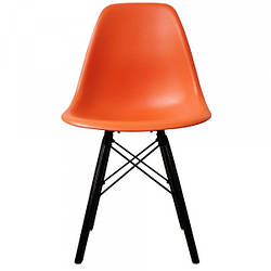 Пластиковий стілець Тауер Вуд помаранчевий для кафе офісу та зони ресепшн