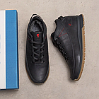 Чоловічі зимові шкіряні кросівки Black Classic, фото 6