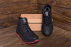 Чоловічі зимові шкіряні кросівки Black leather, фото 10