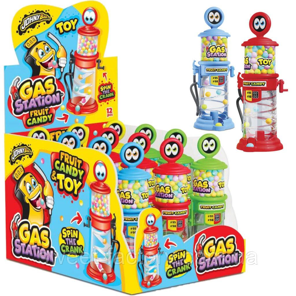 Іграшка з цукерками Johny Bee Gas Station Fruit Candy 8g, фото 1