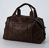 Дорожня чоловіча сумка саквояж David Jones (4132) коричнева, фото 2