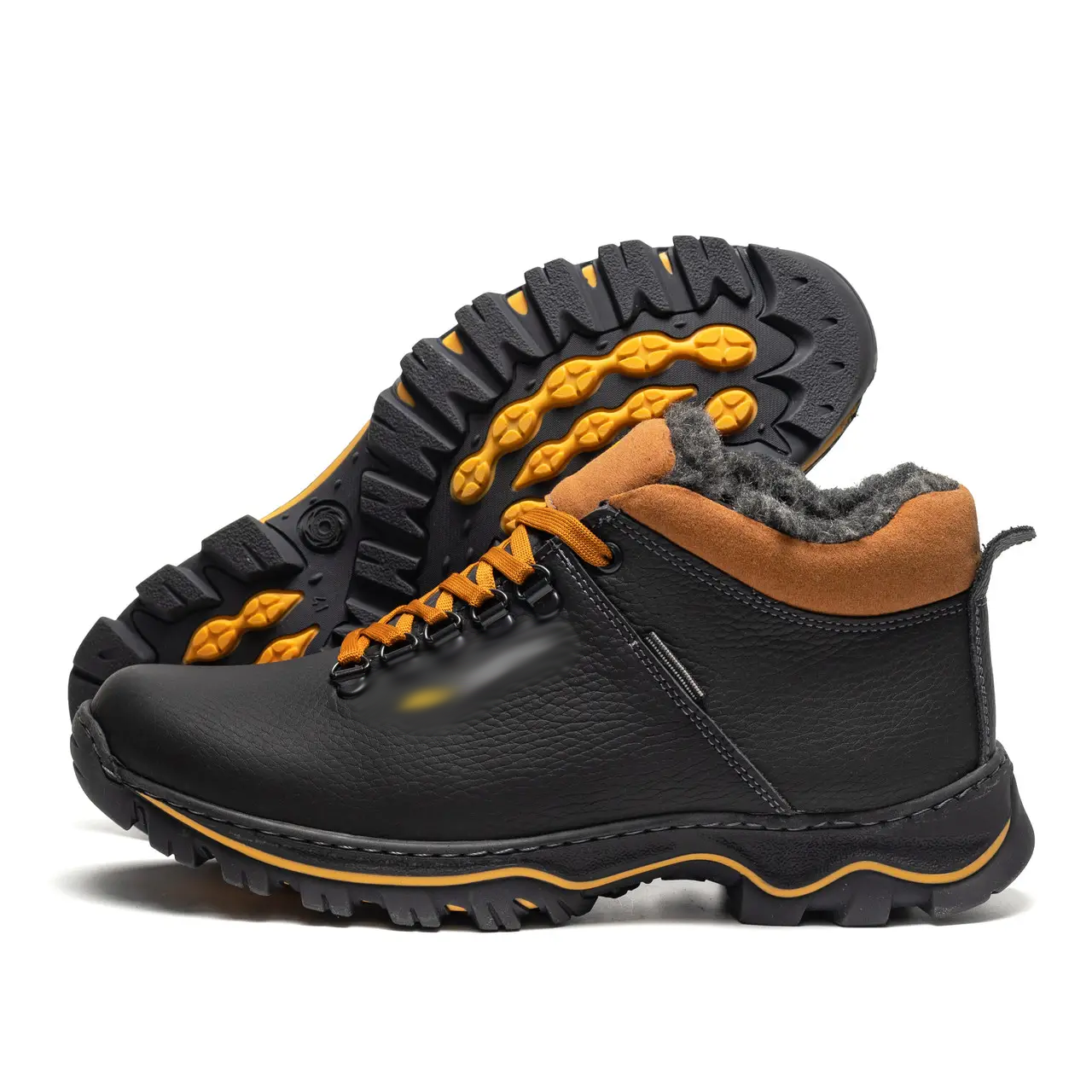 Чоловічі зимові шкіряні черевики C-93, фото 1