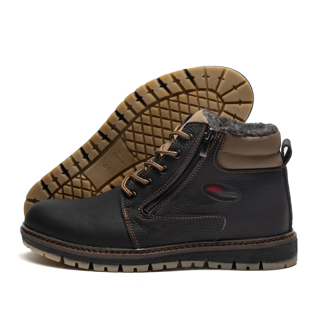 Чоловічі зимові шкіряні черевики E-series, фото 1