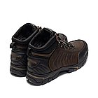 Чоловічі зимові шкіряні черевики WJ Trekking Step Chocolate, фото 4