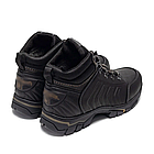 Чоловічі зимові шкіряні черевики WJ Trekking Step Black, фото 3