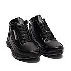 Чоловічі зимові шкіряні черевики DJ Step Black, фото 3