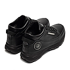 Чоловічі зимові шкіряні черевики DJ Step Black, фото 4