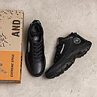 Чоловічі зимові шкіряні черевики DJ Step Black, фото 6