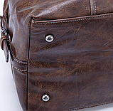 Дорожня чоловіча сумка саквояж David Jones (4132) коричнева, фото 3