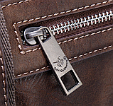 Дорожня чоловіча сумка саквояж David Jones (4132) коричнева, фото 4