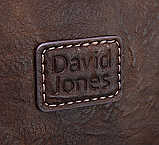 Дорожня чоловіча сумка саквояж David Jones (4132) коричнева, фото 7