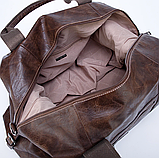 Дорожня чоловіча сумка саквояж David Jones (4132) коричнева, фото 6