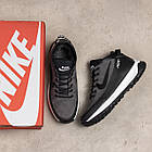 Чоловічі зимові шкіряні черевики Air Max Grey, фото 5