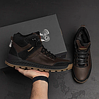 Чоловічі зимові шкіряні черевики  Winter E-series biom Brown, фото 8
