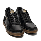 Чоловічі зимові шкіряні кросівки Winter Smash Black, фото 2