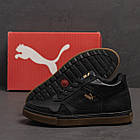 Чоловічі зимові шкіряні кросівки Winter Smash Black, фото 9