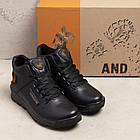 Чоловічі зимові шкіряні черевики  Y-707, фото 5