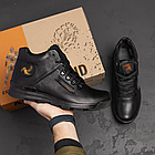 Чоловічі зимові шкіряні черевики  Y-707, фото 8