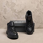 Чоловічі зимові шкіряні черевики E-series Black, фото 6