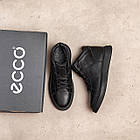 Чоловічі зимові шкіряні черевики E-series Black, фото 7