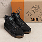 Чоловічі зимові шкіряні черевики LK  Step Black, фото 7